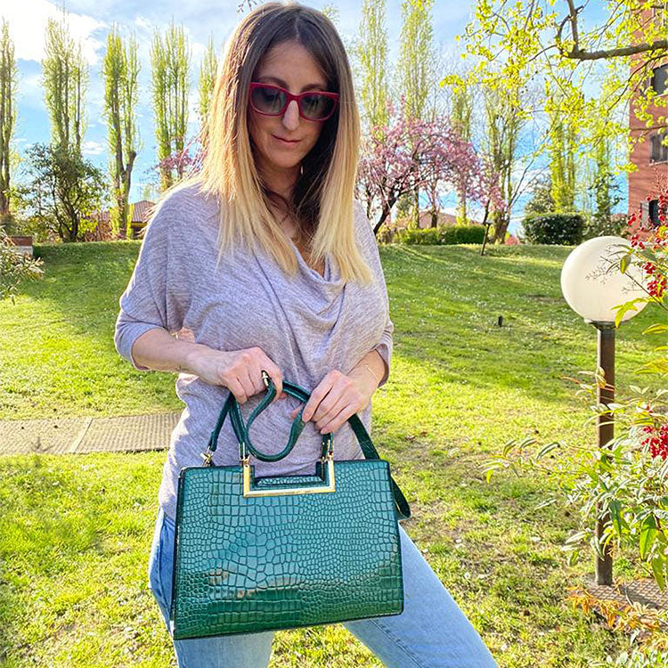 Rosa Panicucci Borsa a Mano e Tracolla + Portafoglio in omaggio