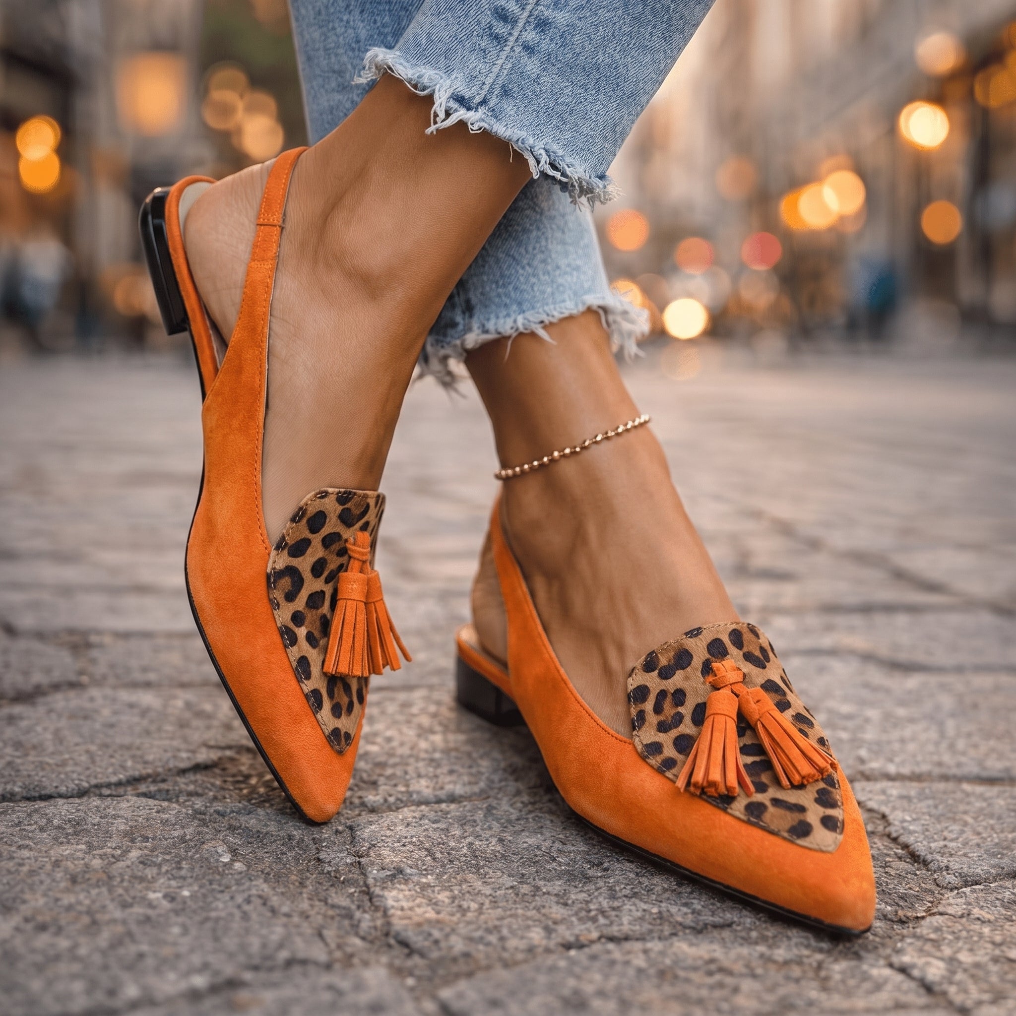 Eliza | Sandali con Cinturini e Nappe