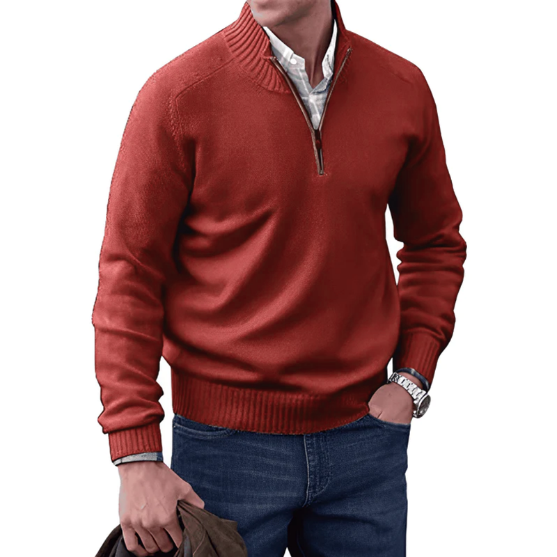 Alessandro - Maglione con cerniera alla moda