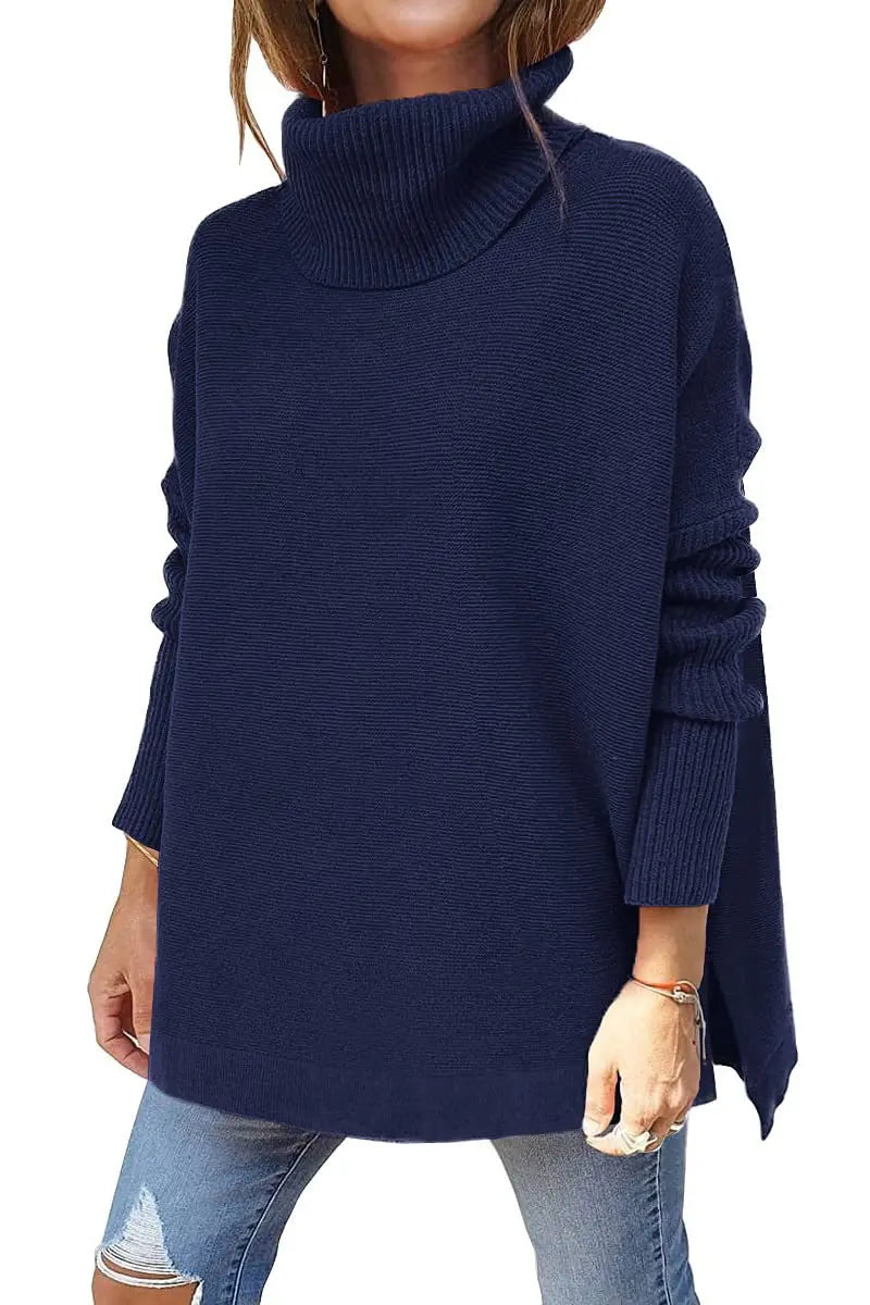 Dahiana | Maglione a maglia con scollo a tartaruga e vestibilità ampia