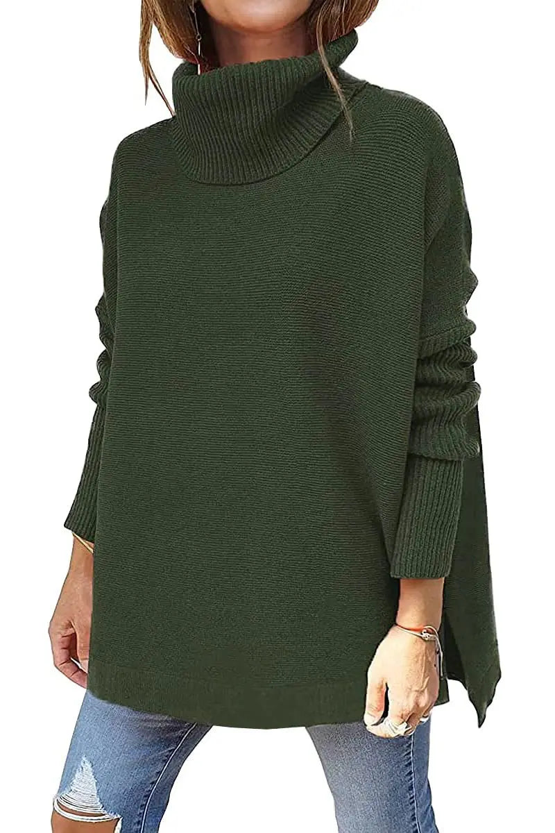 Dahiana | Maglione a maglia con scollo a tartaruga e vestibilità ampia