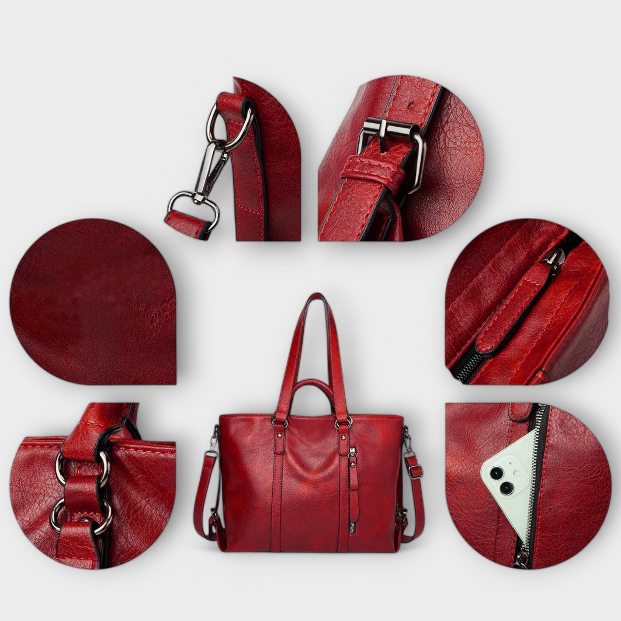 Alveno Borsa Grande in Pelle