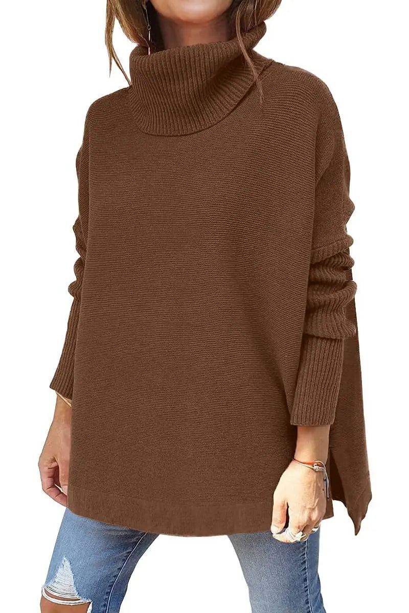 Dahiana | Maglione a maglia con scollo a tartaruga e vestibilità ampia