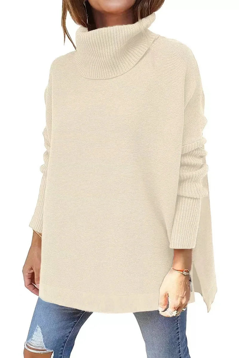 Dahiana | Maglione a maglia con scollo a tartaruga e vestibilità ampia