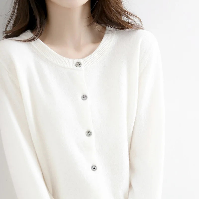 Miranda | Maglione cardigan unicolore casual
