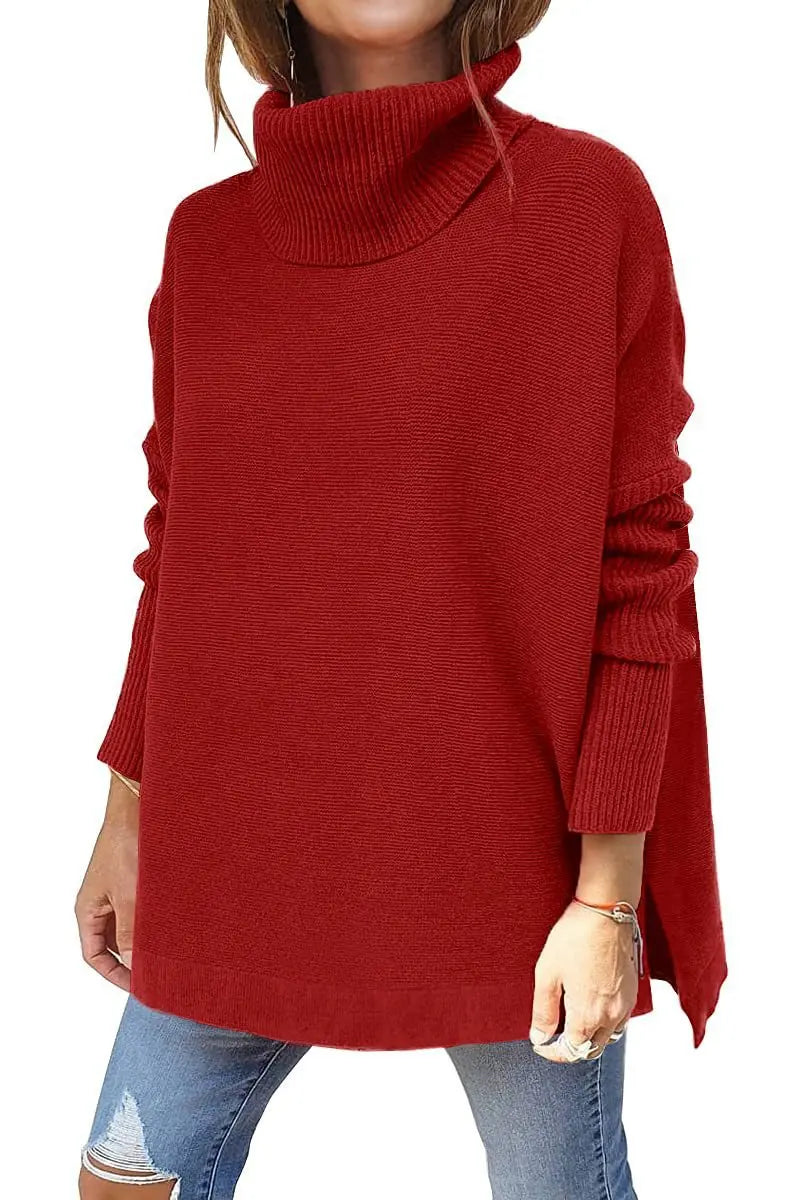 Dahiana | Maglione a maglia con scollo a tartaruga e vestibilità ampia