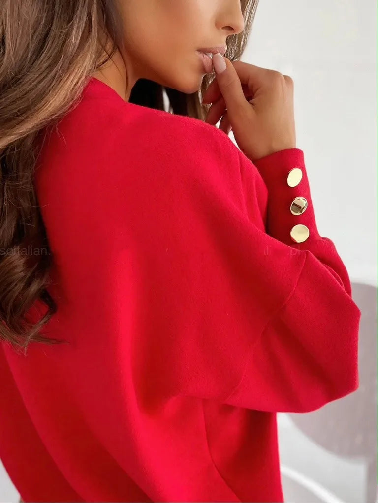 Erika - Maglia elegante con scollo a V