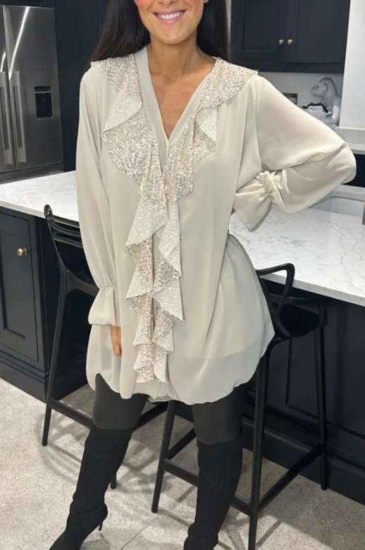 Alicia™ - Blusa elegante con ruches