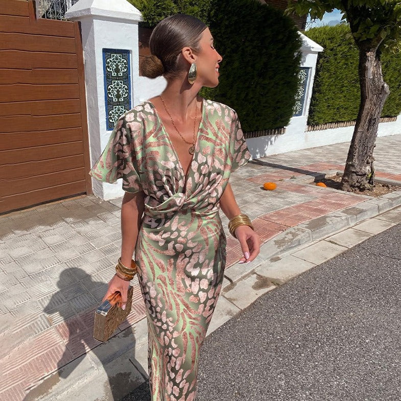 Cecily | Abito Maxi in Seta Morbida di Lusso