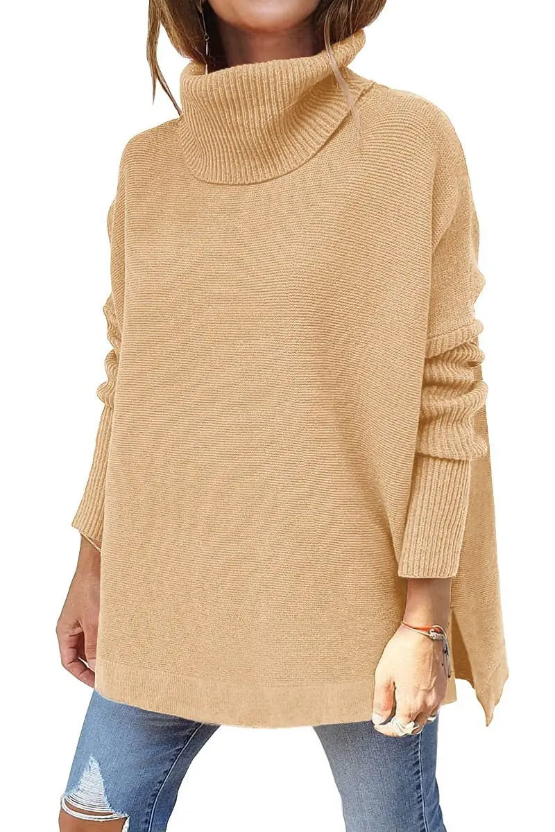 Dahiana | Maglione a maglia con scollo a tartaruga e vestibilità ampia