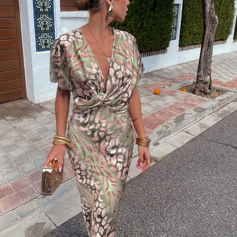 Cecily | Abito Maxi in Seta Morbida di Lusso
