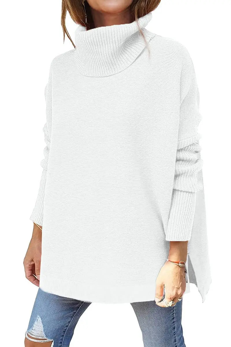 Dahiana | Maglione a maglia con scollo a tartaruga e vestibilità ampia