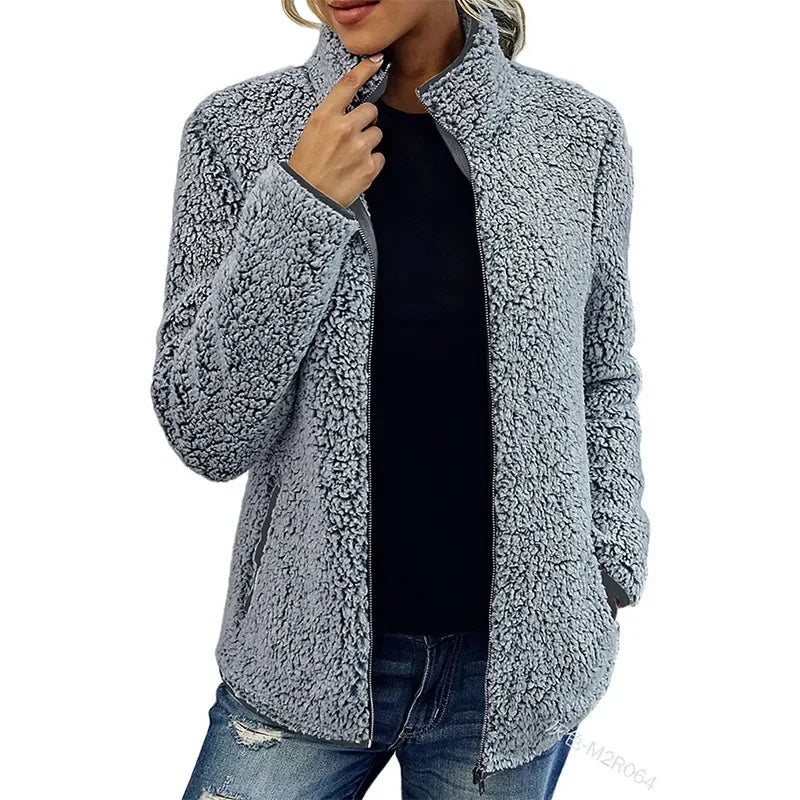 Giulia | Giacca in pile calda e di tendenza
