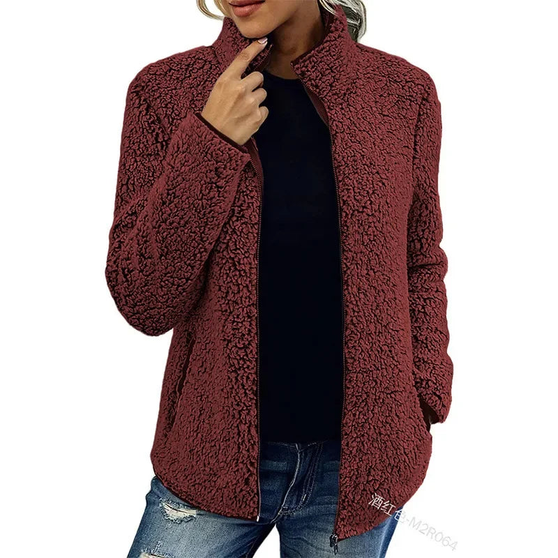 Giulia | Giacca in pile calda e di tendenza