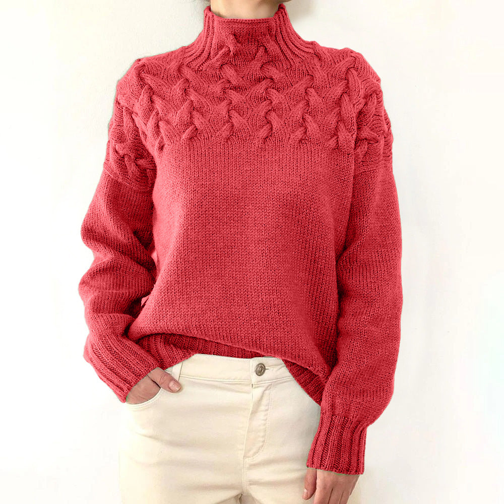 Milena - Maglione dolcevita lavorato a maglia
