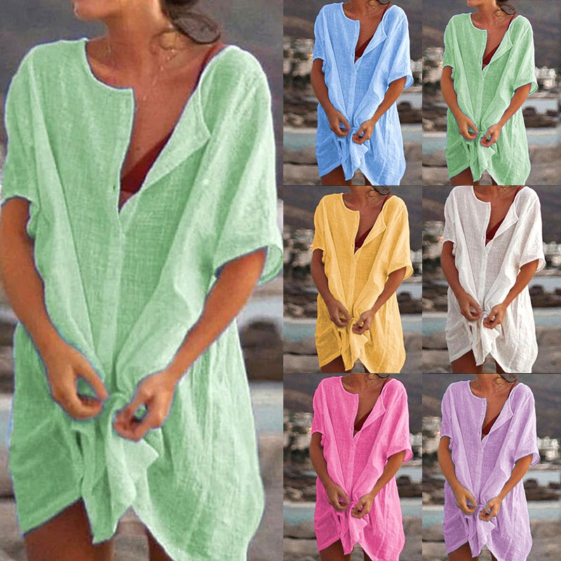Antonella | Camicia in cotone e lino