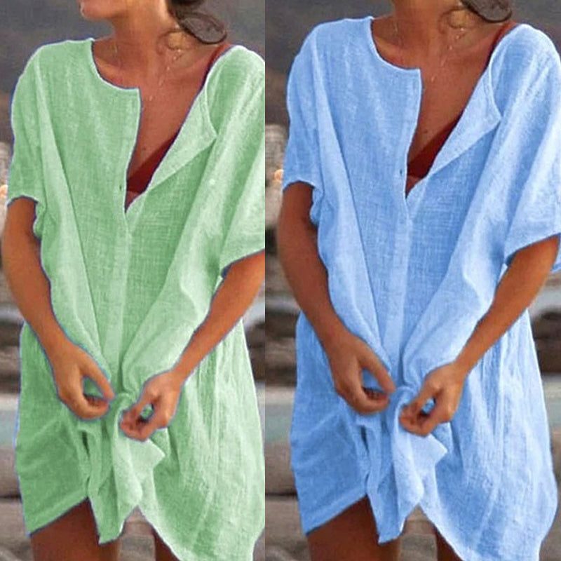 Antonella | Camicia in cotone e lino