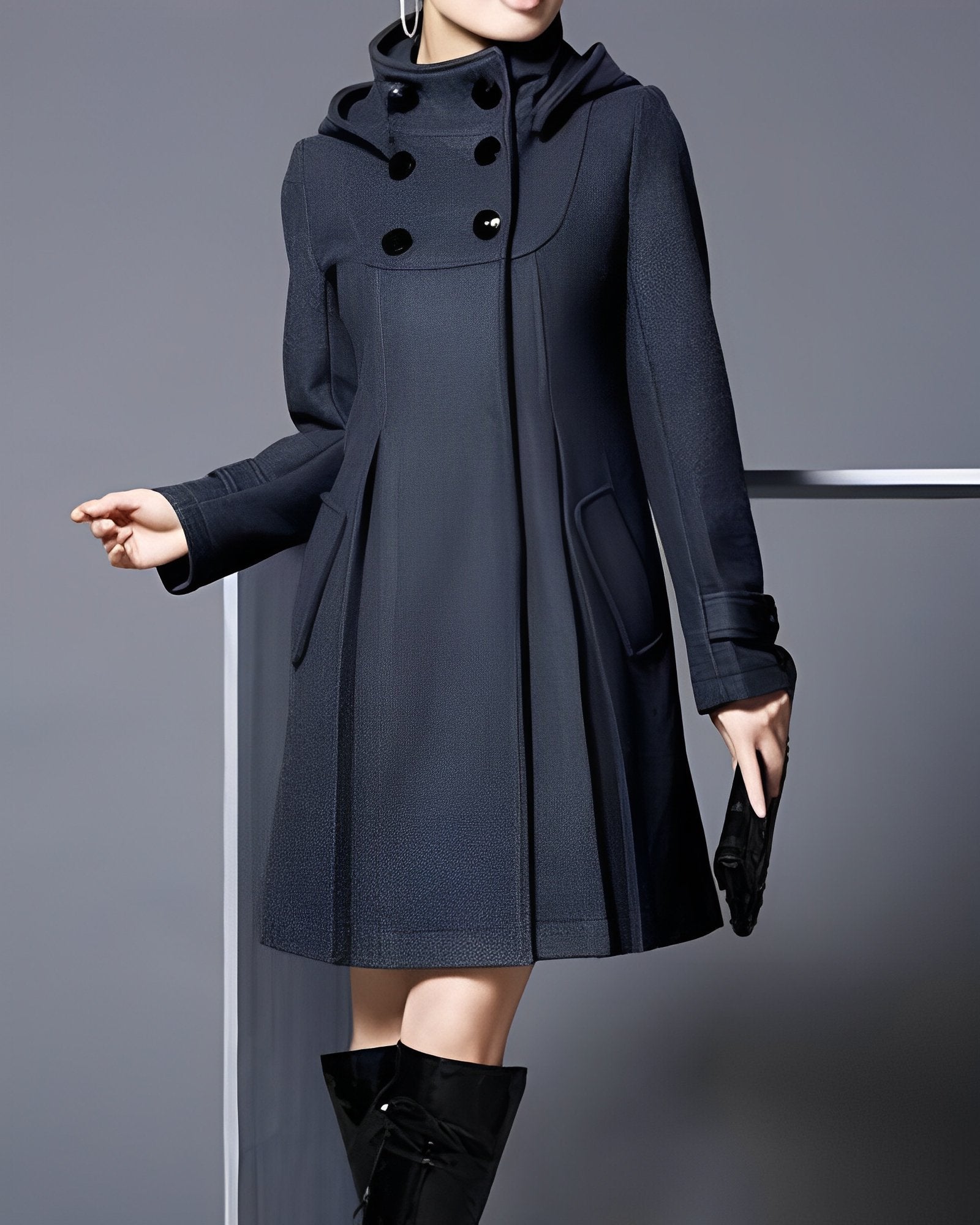Bianca™ | Cappotto con Cappuccio e Sciarpa