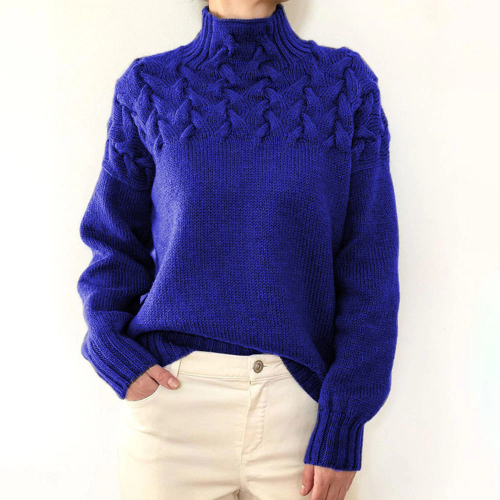 Milena - Maglione dolcevita lavorato a maglia