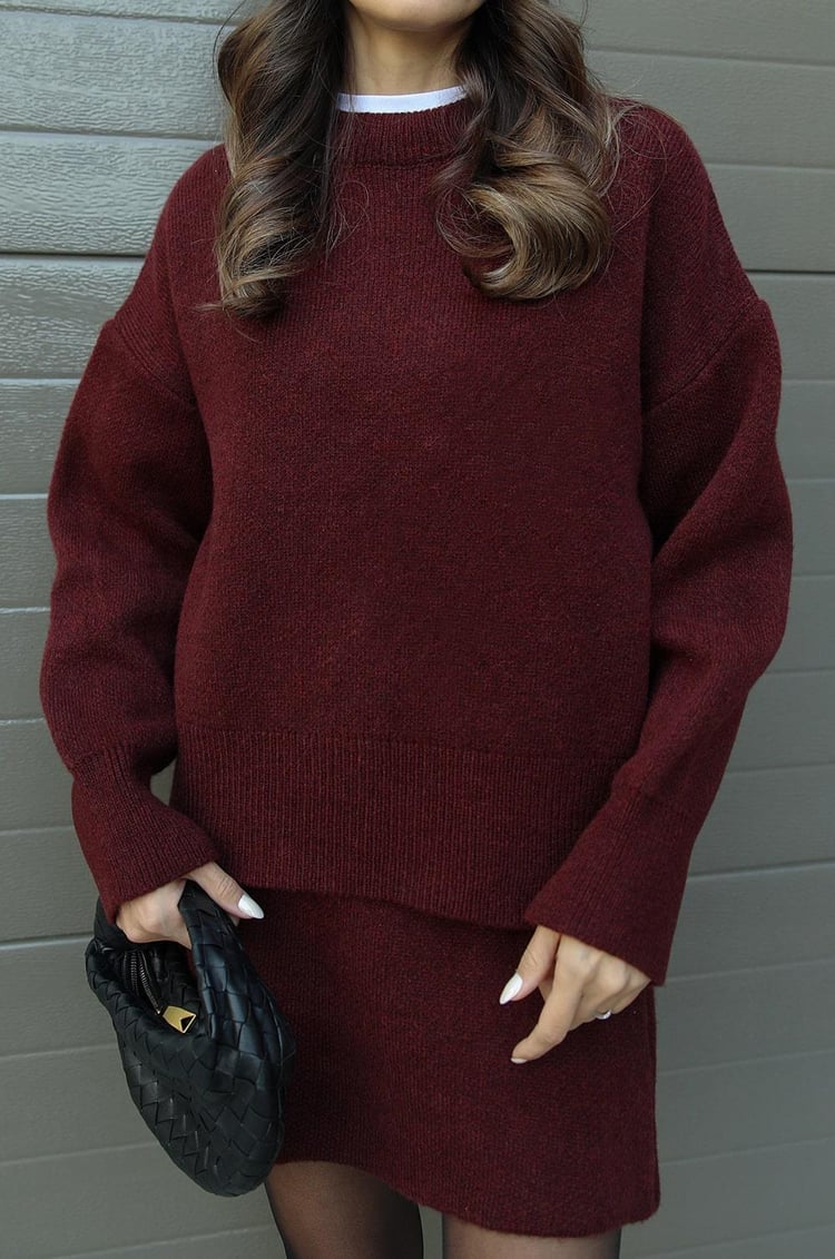 Elena - Completo Maglia e Gonna Elegante