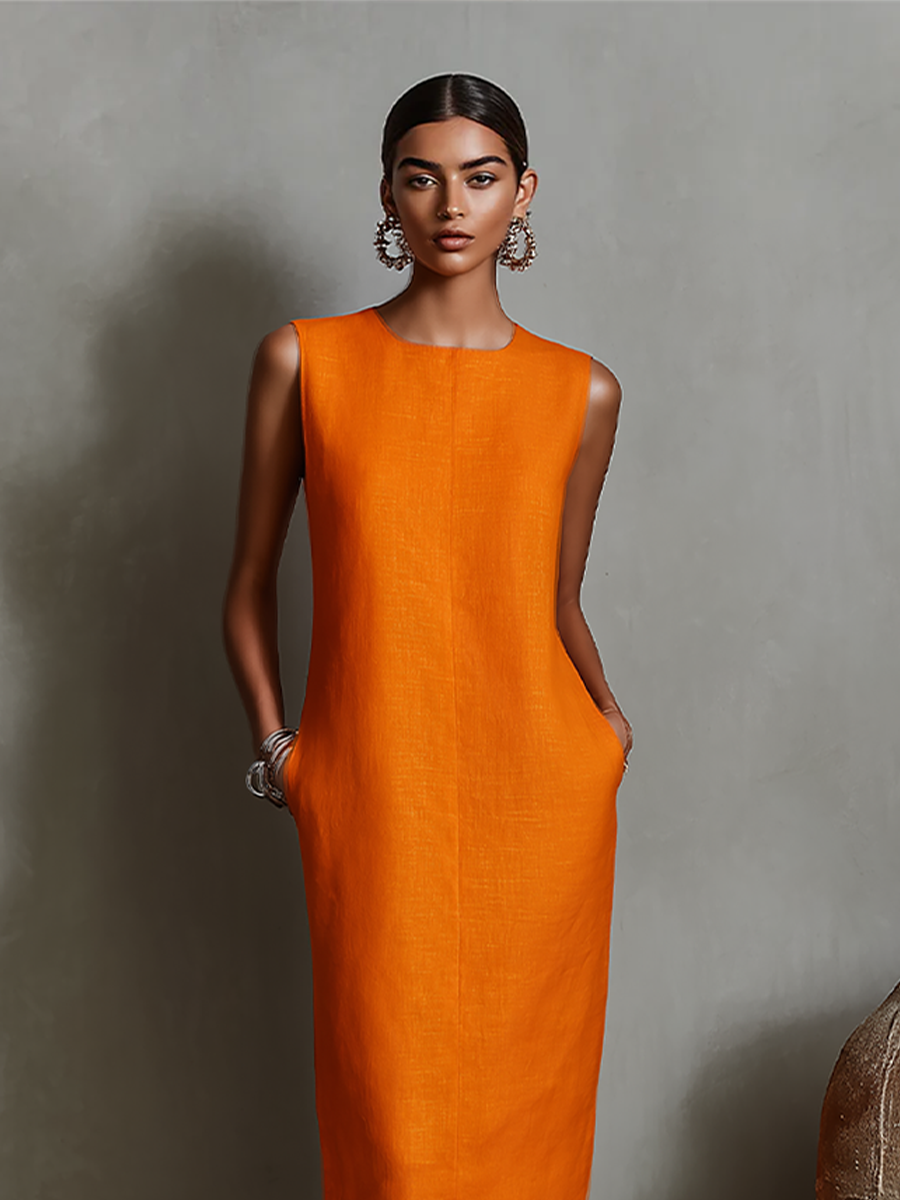 Maureen | Abito Midi con Tasche