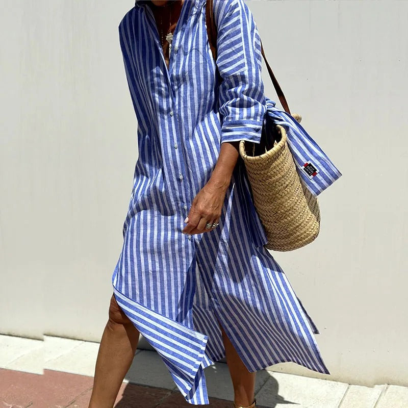 Armelle | Abito estivo elegante a righe (Quasi esaurito)