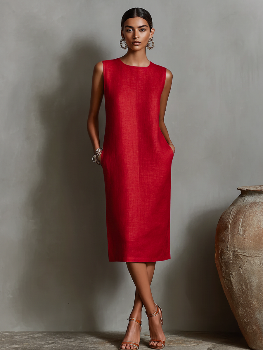 Maureen | Abito Midi con Tasche