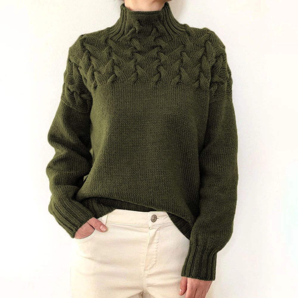 Milena - Maglione dolcevita lavorato a maglia