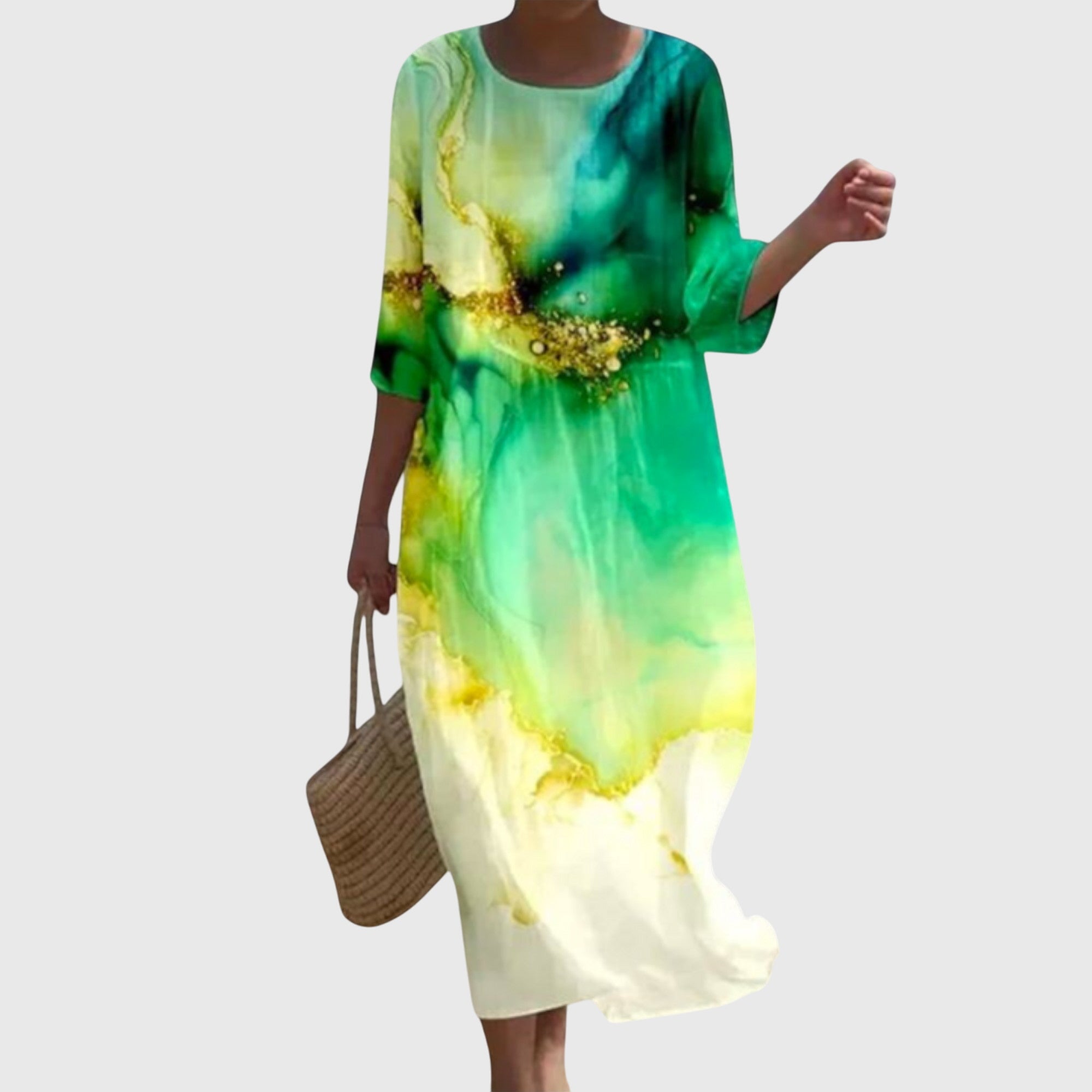 Hayley™ | Abito maxi floreale stiloso