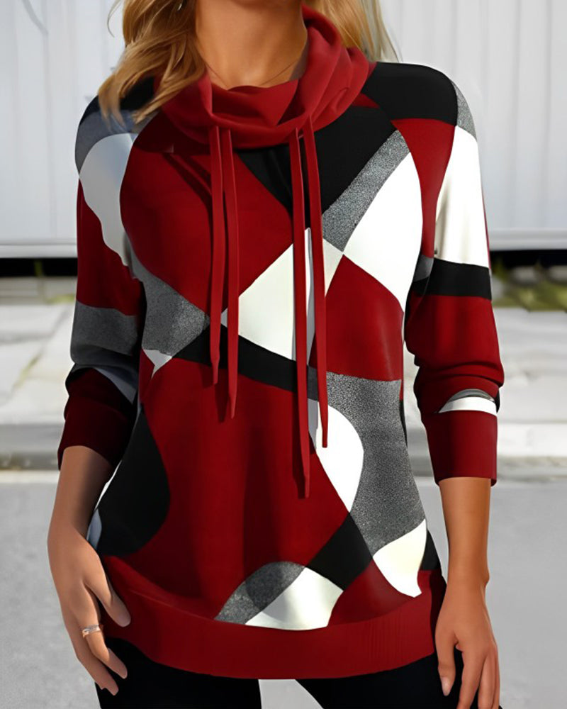 Bernadette - Morbida blusa con motivo geometrico