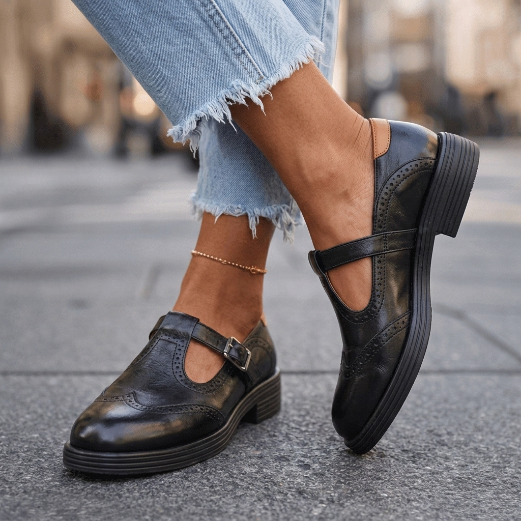 Beatrice | Mary Jane Brogue con Tacco Basso
