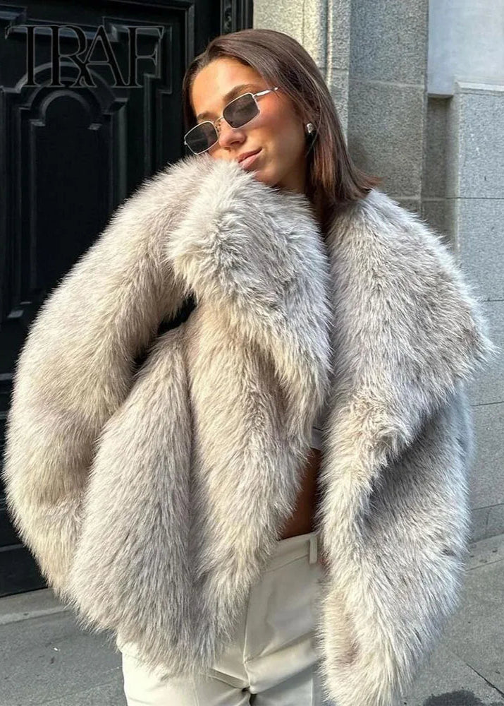 ARELLE - Cappotto in pelliccia sintetica