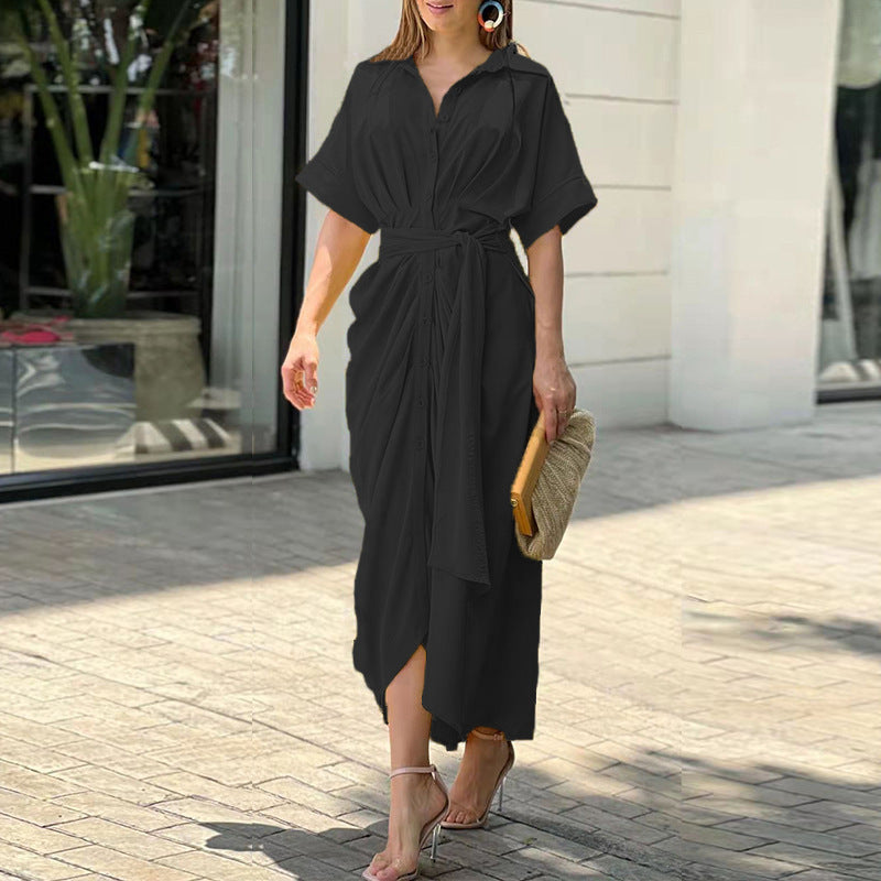 Amalia | Abito maxi a portafoglio di lusso (Quasi esaurito)