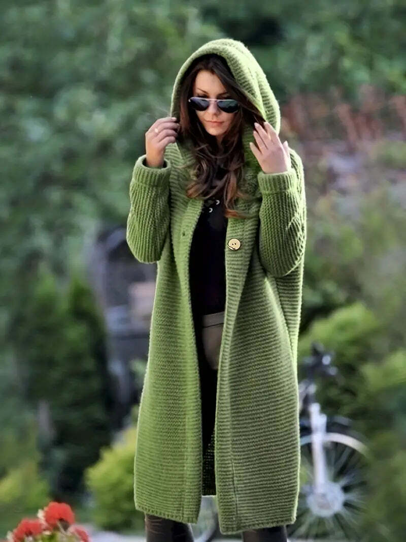 Aurora™ - Caldo cardigan lavorato a maglia lunga