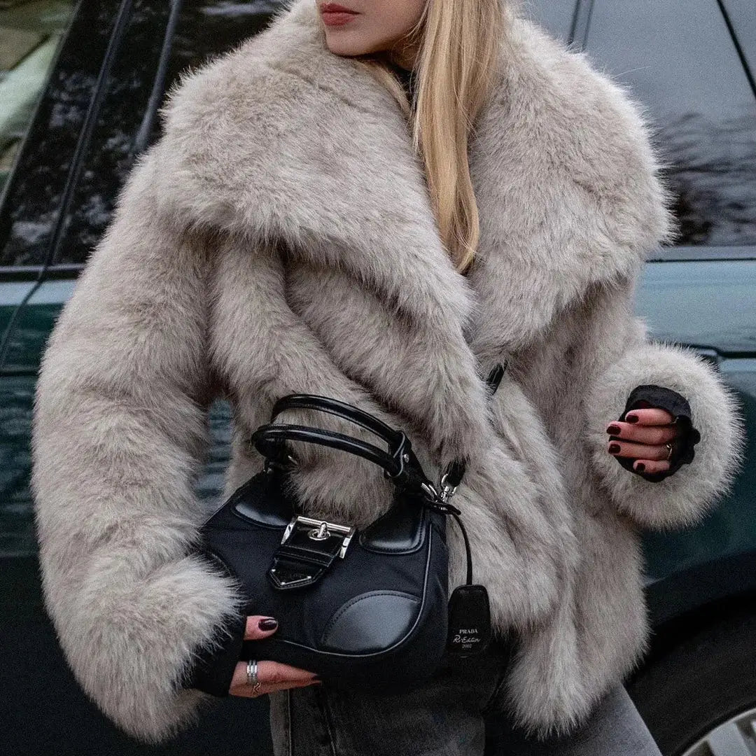 ARELLE - Cappotto in pelliccia sintetica