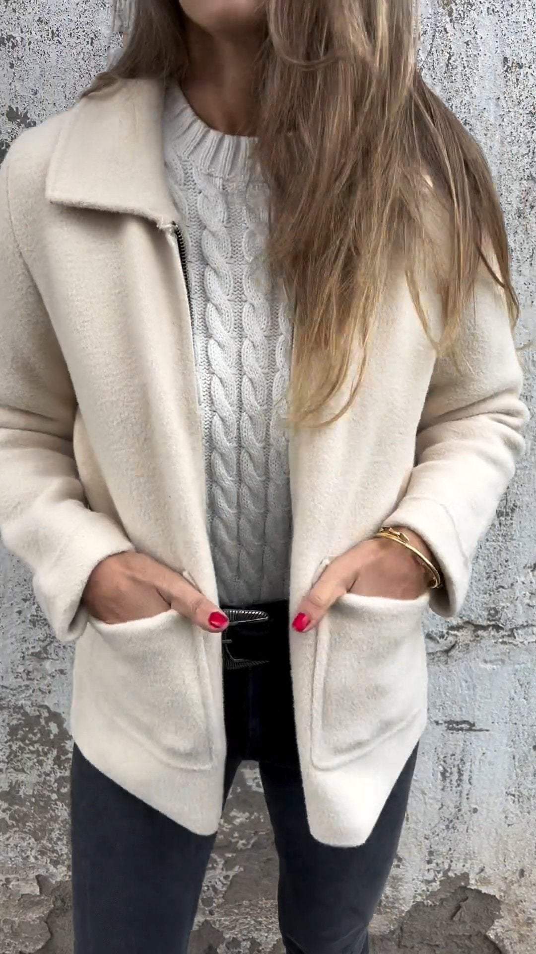 Chiara | Elegante giacca cardigan in lana
