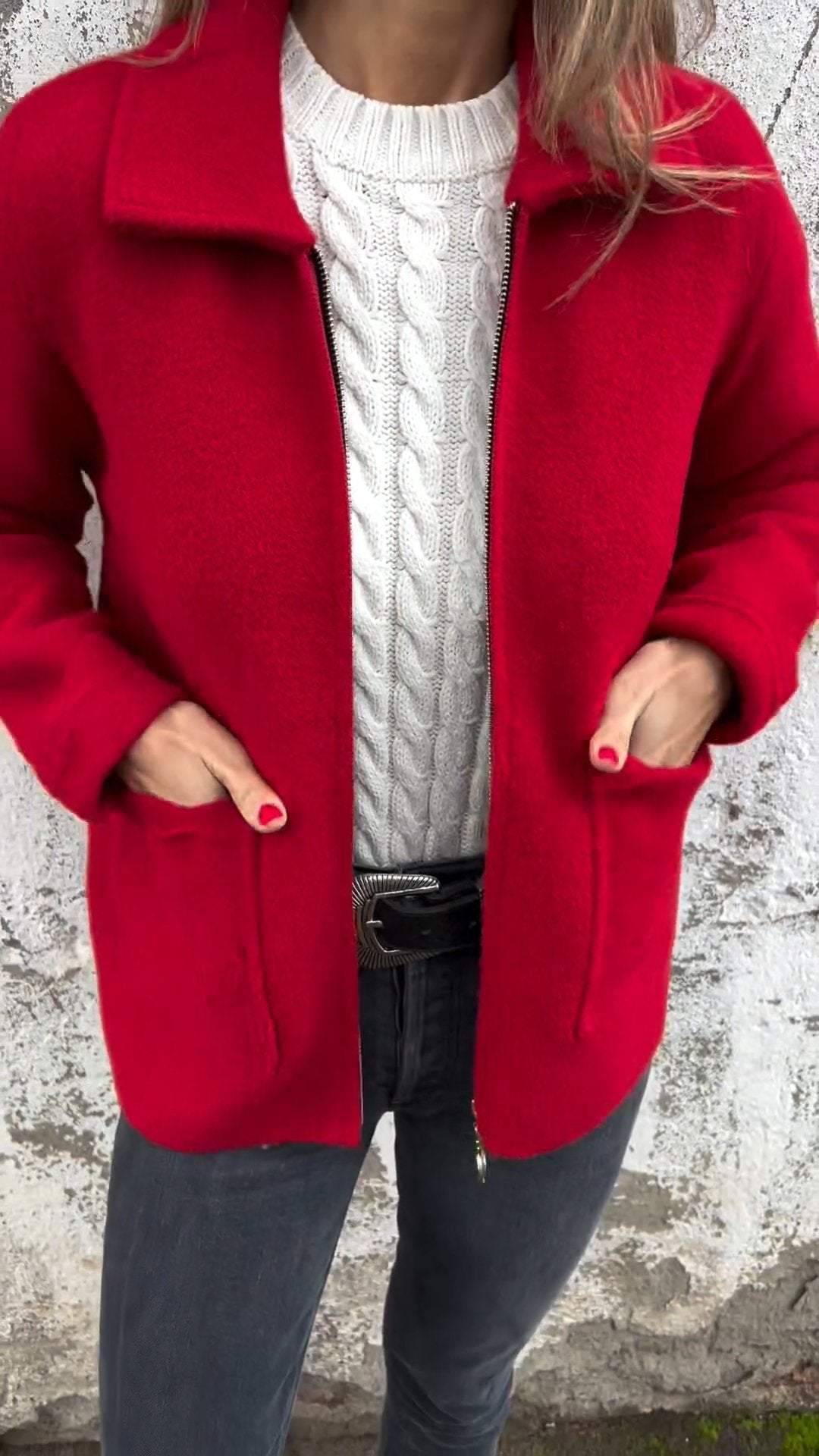 Chiara | Elegante giacca cardigan in lana