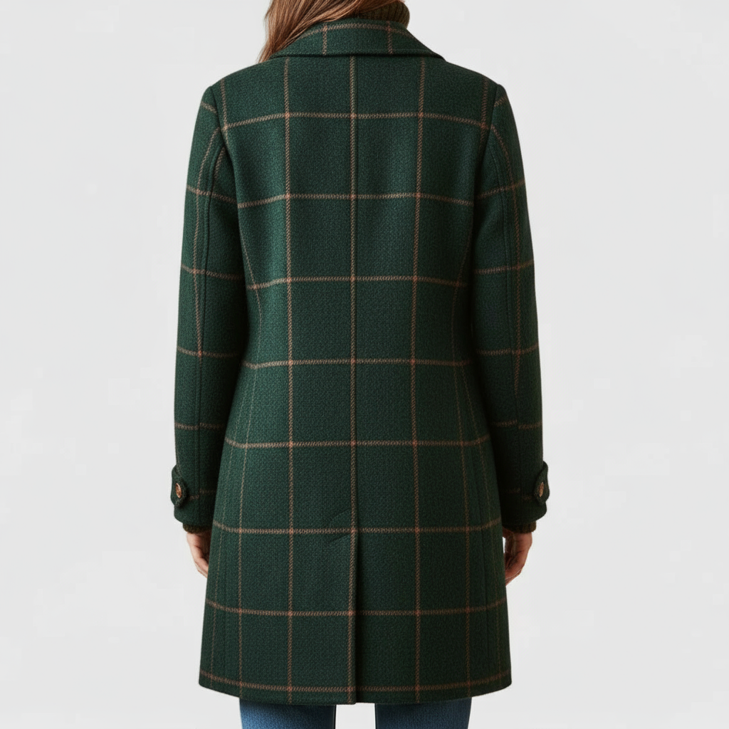 Maya - Cappotto da Donna in Tweed a Quadri Classico