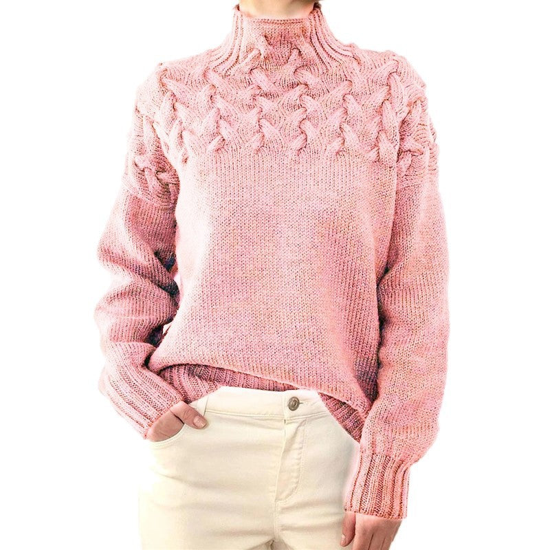 Milena - Maglione dolcevita lavorato a maglia