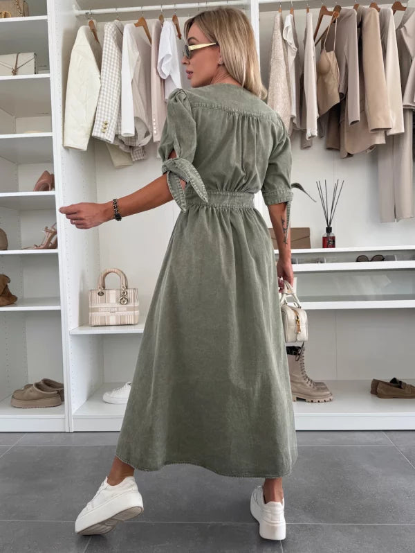 Ivanka | Abito in Denim Luminoso