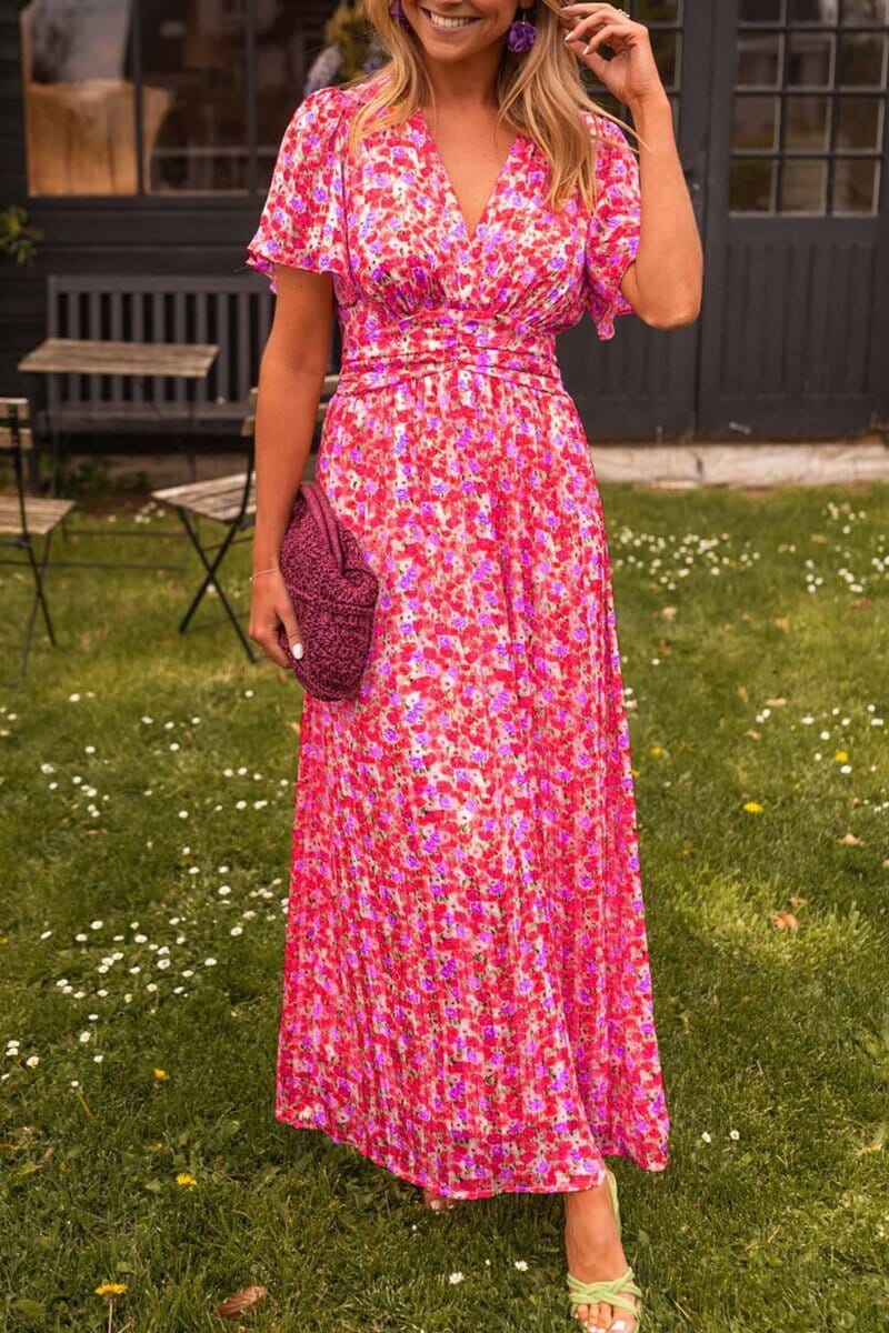 Sandria | Abito maxi elegante con scollo a V