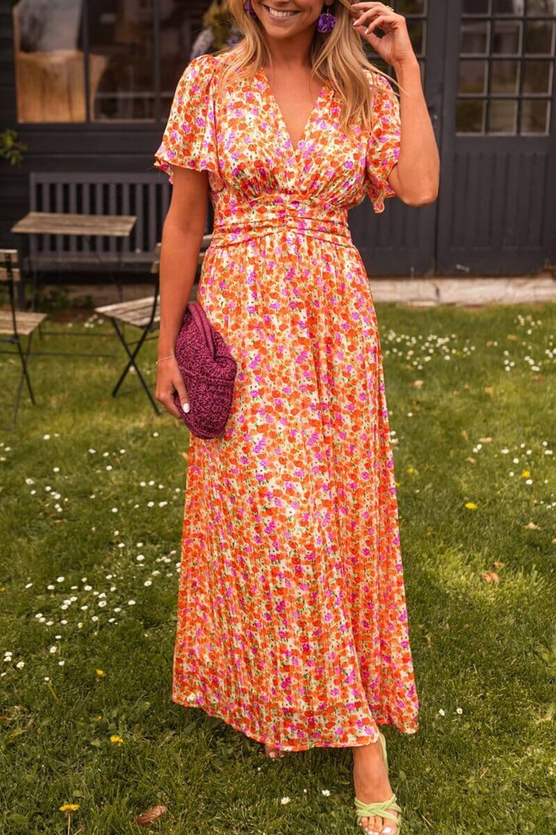 Sandria | Abito maxi elegante con scollo a V