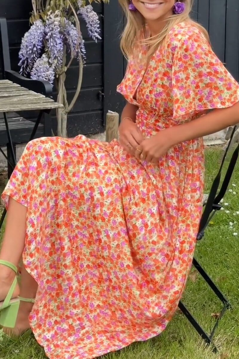 Sandria | Abito maxi elegante con scollo a V