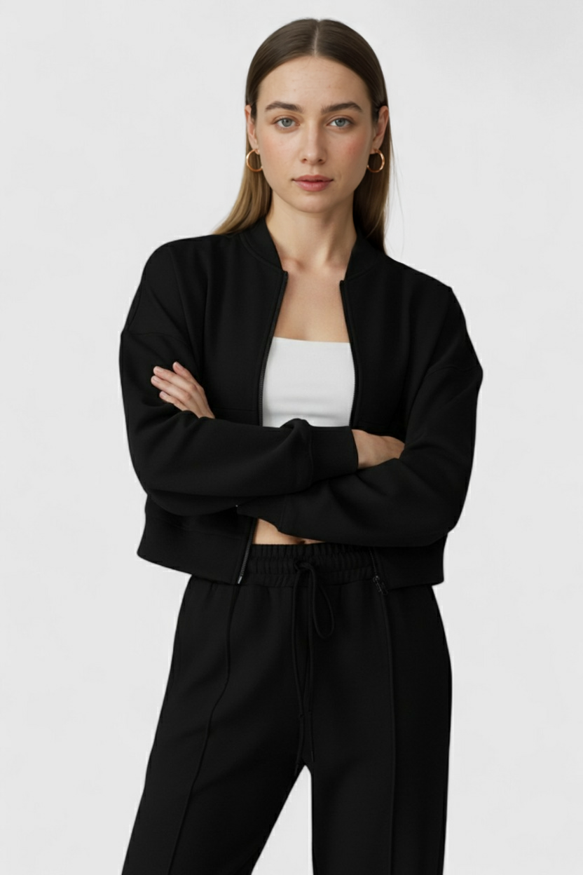 Alveno | Nero Completo Vest e Pantaloni Premium