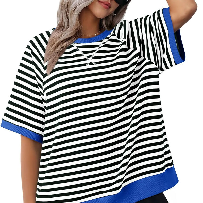 Lolanda - Maglietta casual a righe