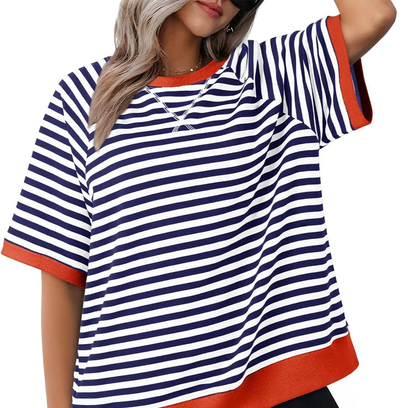 Lolanda - Maglietta casual a righe