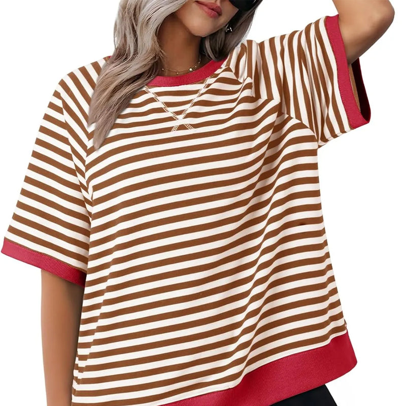 Lolanda - Maglietta casual a righe