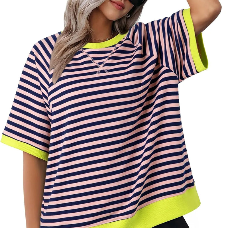 Lolanda - Maglietta casual a righe