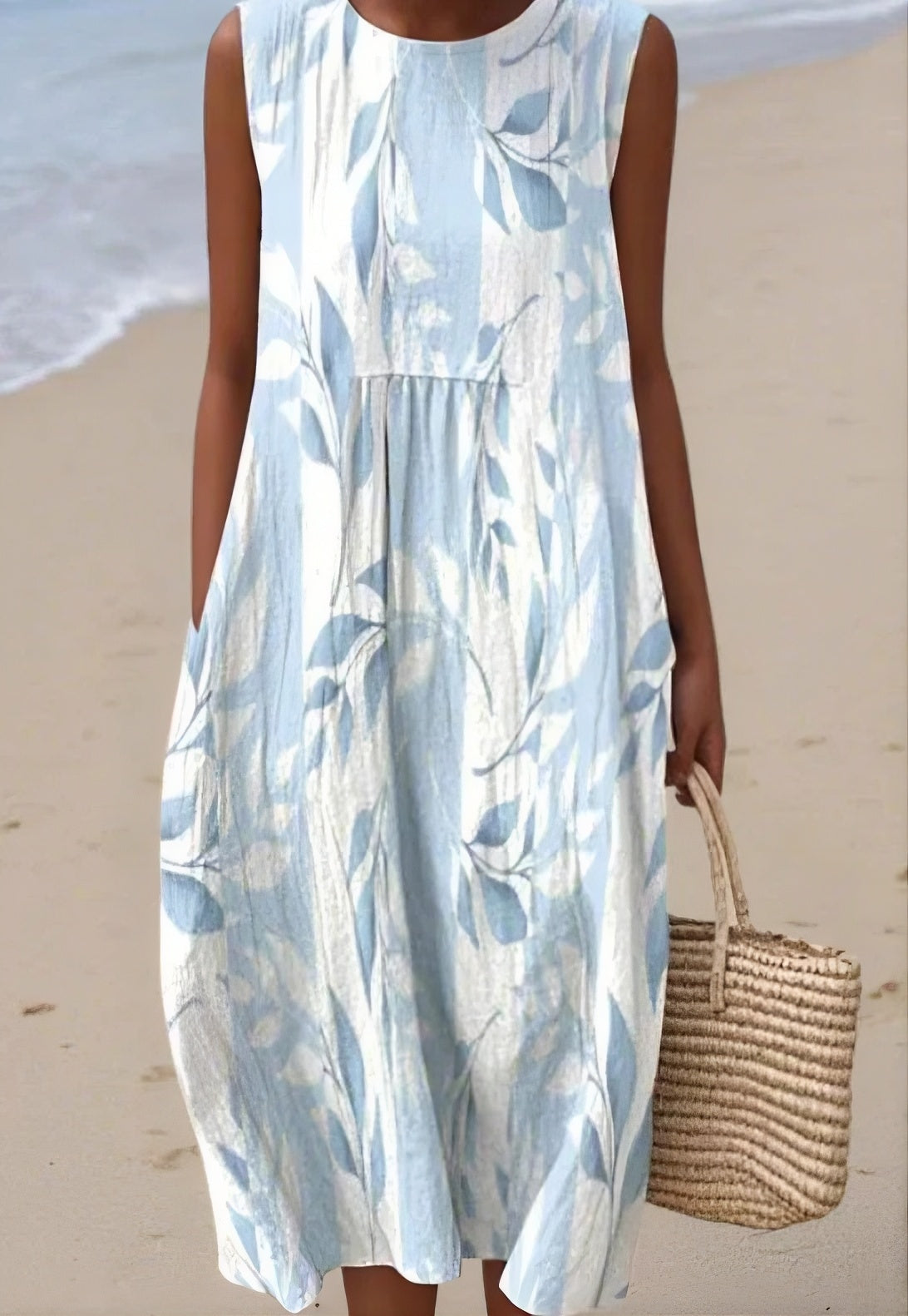 Flavia | Vestito Azzurro e Bianco